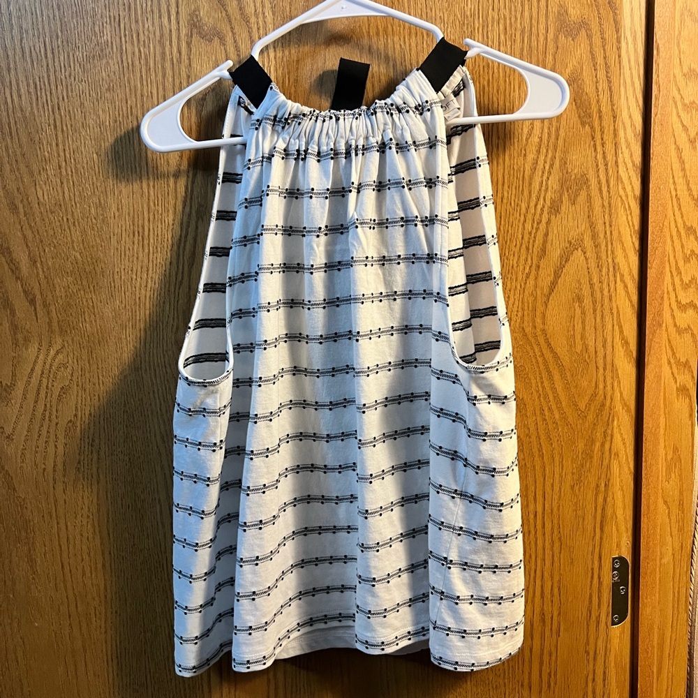 LOFT Striped Sleeveless Top